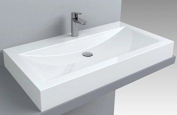 Умывальник Fancy Marble Lilly 900x500 мм (4209103) белый матовый 369928 фото