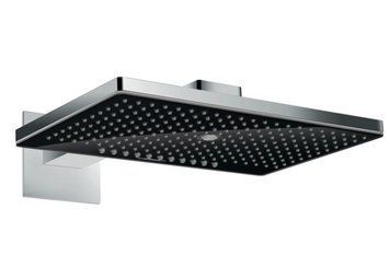 Верхний душ Hansgrohe Rainmaker Select 460 3jet 24007600 с держателем (чёрный-хром) 160646 фото