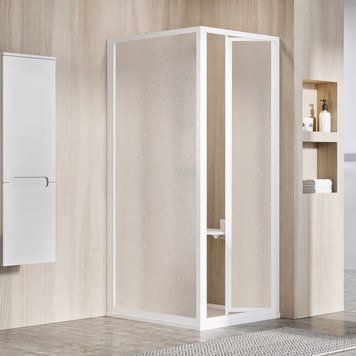 Душова кабіна Ravak Supernova SDZ2+PSS 70x90 (01V101O211+940701O211) білий профіль/полістирол Pearl 280365 фото