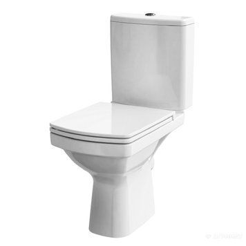 Унітаз-компакт Cersanit Easy Clean On 011 3/5 (600) з сидінням Soft Close (дюропласт) 240078 фото