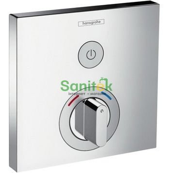 Змішувач для душу Hansgrohe ShowerSelect 15767000 прихованого монтажу з термостатом (хром) 124884 фото