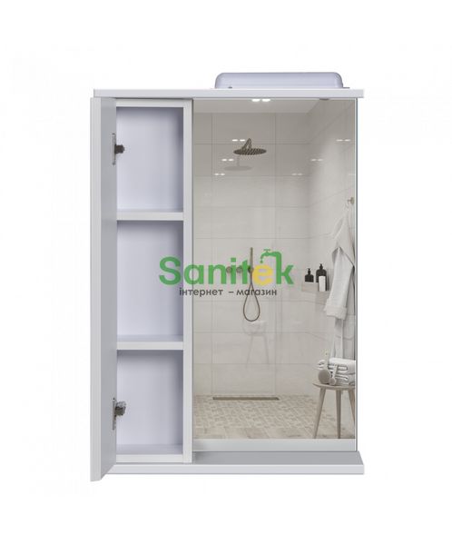 Зеркало для ванной комнаты Мойдодыр СТ-50х76 (00-00004088) белое 519421 фото