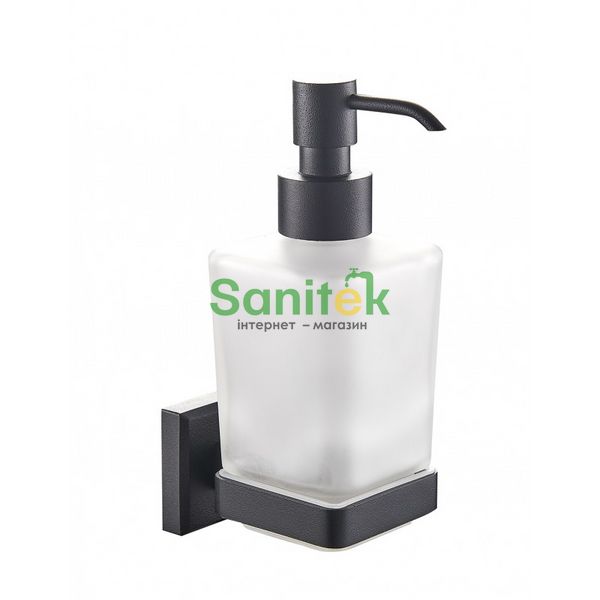 Дозатор для жидкого мыла Аква Родос Leonardo (ОР0002376) чёрный матовый 420706 фото