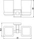 Стакан для ванної кімнати Аква Родос Leonardo 9928А подвійний (АР0002523) хром 282005 фото 2