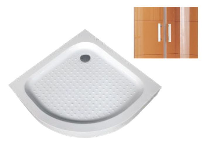Душова кабіна Asignatura Esla 90x90 (79025800) профіль хром/скло прозоре з піддоном 390226 фото