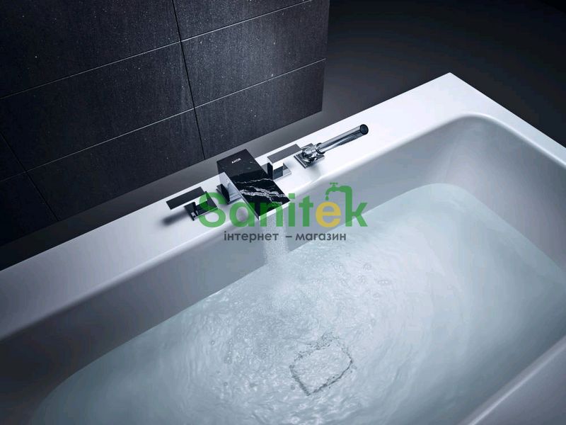 Смеситель для ванны Axor MyEdition 47430000 на 4 отверстия, glass/хром 265045 фото