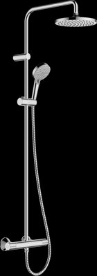 Душевая система Hansgrohe Vernis Blend Showerpipe 200 1jet 26276000 с термостатом (хром) 436028 фото