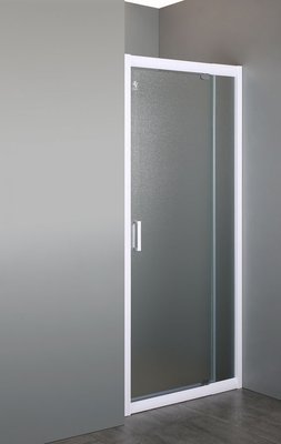 Душові двері Eger 70~80 (599-111) білий профіль/скло матове Zuzmara 138056 фото