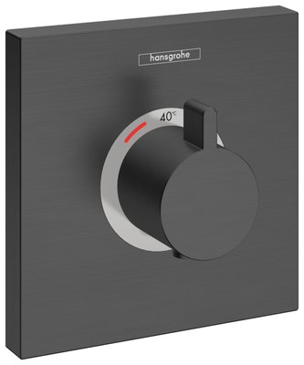Центральний термостат для душу Hansgrohe Shower Select Highflow 15760340 прихованого монтажу (чорний матовий хром) 540720 фото