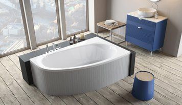 Ванна акриловая Radaway Naxia 170x110 (WA1-33-170x110LS) левая + сифон 534475 фото