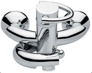 Смеситель для ванны Emmevi Twist CBL6601 без/акс (синий) 233 фото