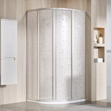 Душевая кабина Ravak Supernova SKCP4-80x80 195 (3114OU0211) сатиновый профиль/полистирол Pearl 435645 фото
