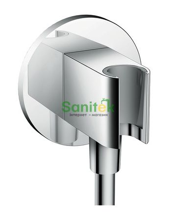 Підключення для душового шлангу Hansgrohe Fixfit Porter S 26487000 з тримачем (хром) 129418 фото