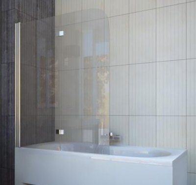 Шторка для ванны Koller Pool QP97 Chrome-Grape L хромированный профиль/стекло Grape (левая) 152319 фото