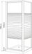 Душова кабіна Eger Frida 90x90 (599-151/1) білий профіль/скло Frizek в смужку 136575 фото 2