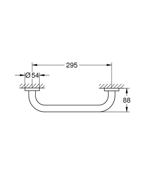 Поручень для ванної Grohe Start 41189000 (хром) 696044 фото