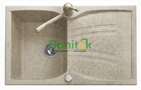 Гранітна мийка Telma Naiky NK07910 Granite/Metal (75 beige) 147963 фото