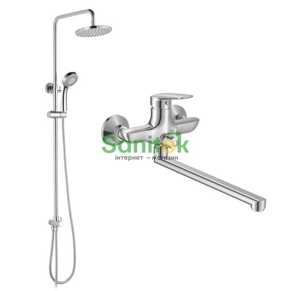 Змішувач для ванни Imprese Praha SET20220124 з душовою системою (хром) 541771 фото