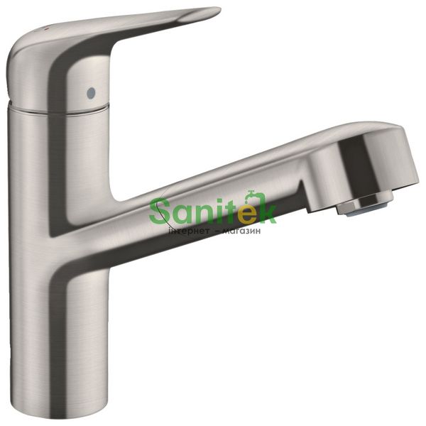 Смеситель для кухни Hansgrohe Focus M42 150 71829800 с душем (нержавеющая сталь) 304605 фото