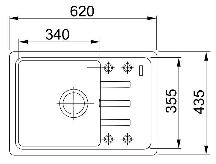 Гранітна мийка Franke Malta BSG 611-62 (114.0375.045) бежева 139623 фото