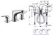 Змішувач для умивальника Hansgrohe Focus 31937000 на 3 отвори (хром) 125014 фото 2