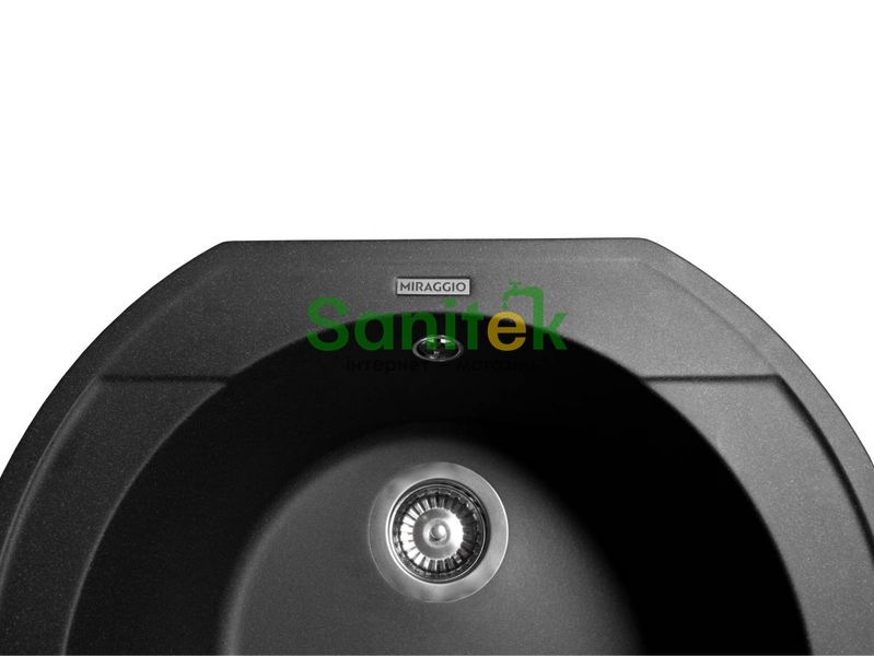 Гранітна мийка Miraggio Tuluza (0000045) black/чорна 502444 фото