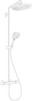 Душевая система Hansgrohe Croma Select S Showerpipe 280 EcoSmart 26891700 с термостатом (белый матовый) 304920 фото