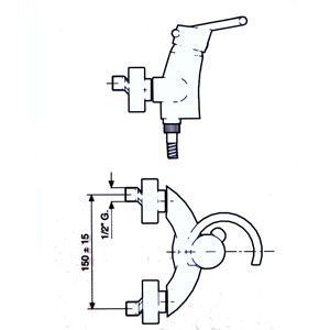 Змішувач для душу Emmevi Twist CR6602 (хром) 237 фото