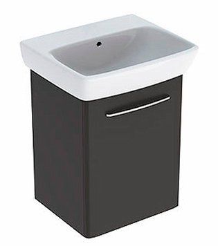 Тумба з умивальником Geberit Selnova Square 50 см (501.394.JK.1/500.301.01.1) лава матовий 536783 фото