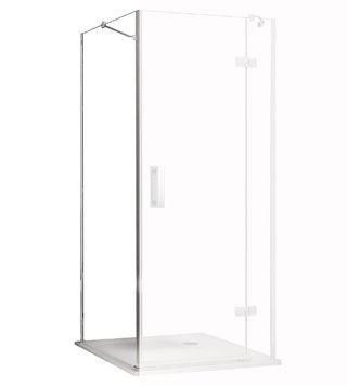 Боковая стенка Ravak SmartLine SMPS-90 L (9SL70A00Z1) хромированный профиль/стекло Transparent (левая) 152114 фото