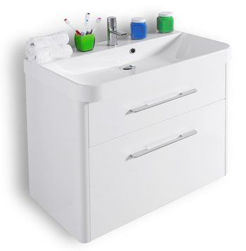 Тумба под умывальник Fancy Marble (Буль-Буль) Devon 80 Carla (белая) 685455 фото