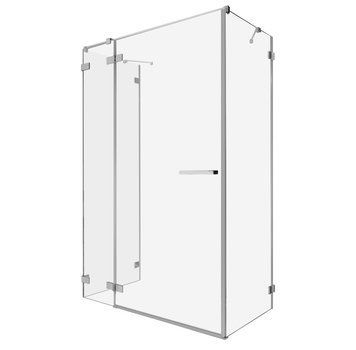 Душова кабіна Radaway Euphoria KDJ+S 110x100 L (383812-01L+383221-01L+383052-01+383032-01) хромоване кріплення/скло прозоре 268194 фото