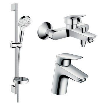 Набор смесителей для ванной комнаты Hansgrohe Logis 70 1222019 (71400000+71070000+26553400) 435887 фото
