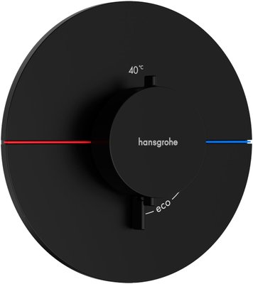 Центральный термостат для душа Hansgrohe ShowerSelect Comfort S 15559670 скрытого монтажа (чёрный матовый) 694193 фото