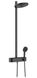 Душевая система Hansgrohe Pulsify S Showerpipe 260 2jet EcoSmart 24241670 с термостатом (чёрный матовый) 491554 фото 1