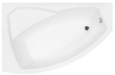 Ванна акриловая Besco Rima 140x90 (WAR-140-NL) без ножек, левая 371615 фото