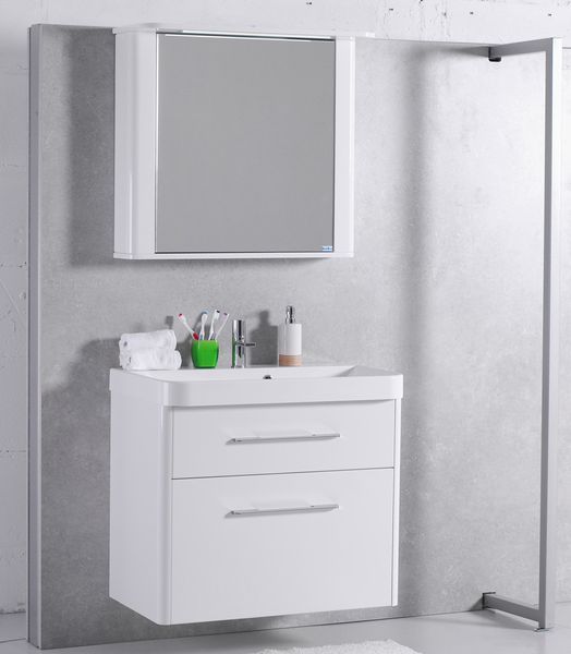 Тумба под умывальник Fancy Marble (Буль-Буль) Devon 80 Carla (белая) 685455 фото