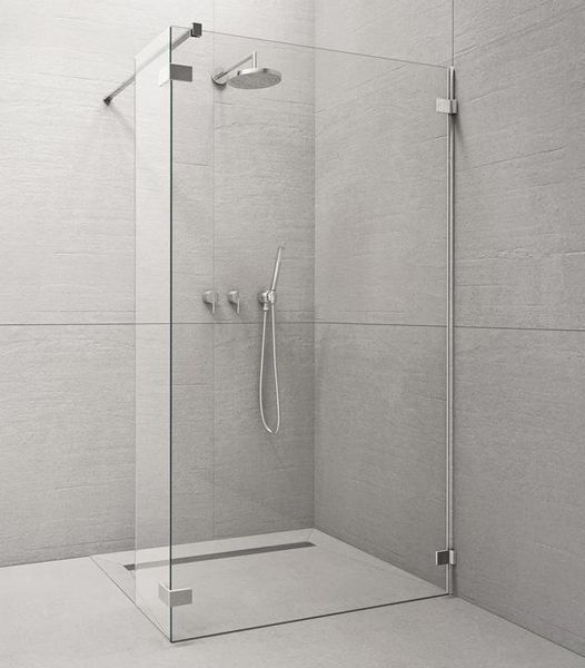 Душова кабіна Radaway Euphoria Walk-In II 140 (383136-01-01+383160-01-01) профіль хром/скло прозоре 271884 фото