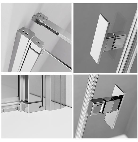 Душевая кабина Radaway Nes PDD I 90x90 (10020090-01-01L+10020090-01-01R) профиль хром/стекло прозрачное 281441 фото