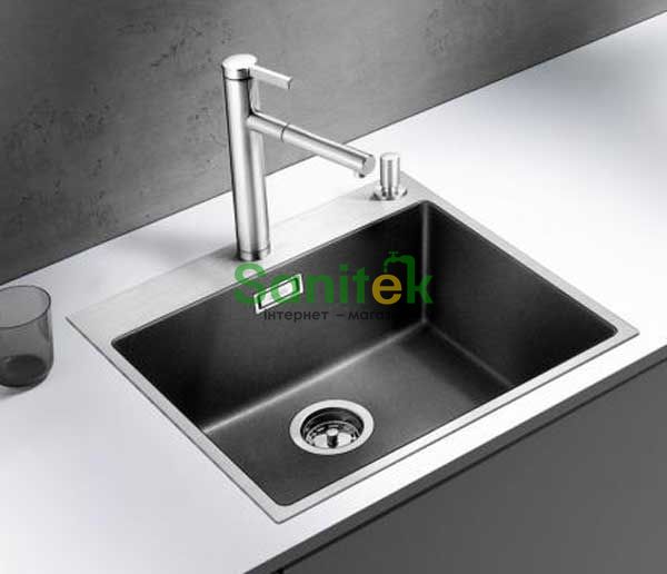 Кухонна мийка Blanco Subline 500-IF/A SteelFrame (524111) антрацит/нержавіюча сталь 129287 фото