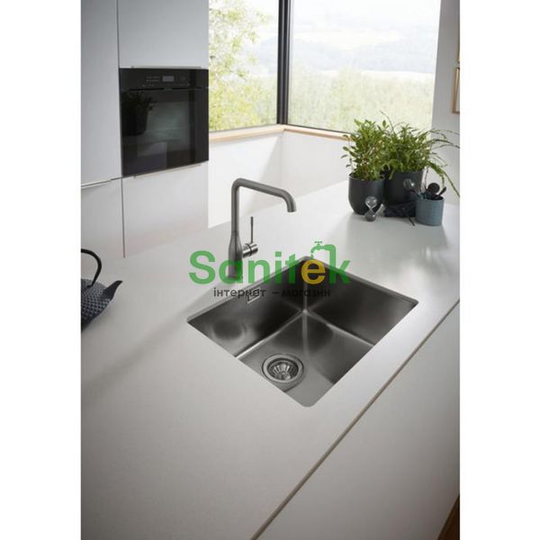 Кухонная мойка Grohe K700 50x40 (31574AL0) графит матовый + смеситель для кухни Grohe Minta Smartcontrol 31613A00 с душем (тёмный графит) 424403 фото