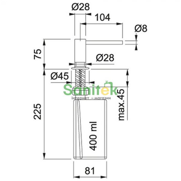 Дозатор для миючих засобів Franke Frames by FS SD (119.0375.115) хром 326586 фото