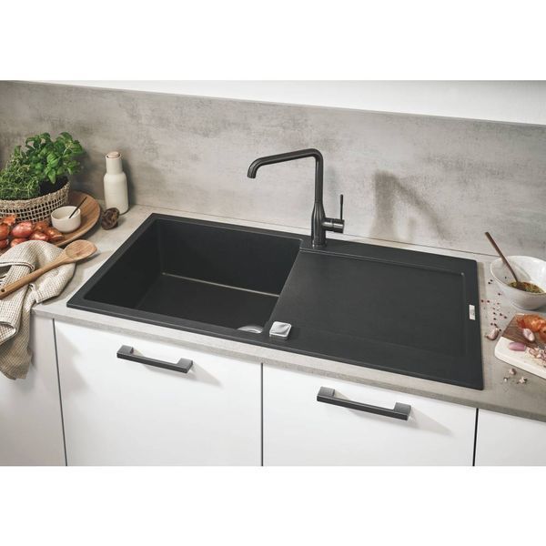 Гранітна мийка Grohe K500 100x50 (31645AP0) чорний граніт 277165 фото