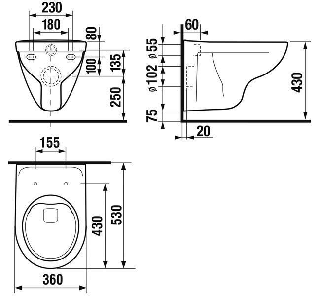 Унітаз підвісний Jika Lyra Plus Rimless H8213840000001 369880 фото