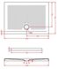 Душовий піддон ArtCeram Texture 100x70 (PDR018 01;00) білий глянсовий 221786 фото 4