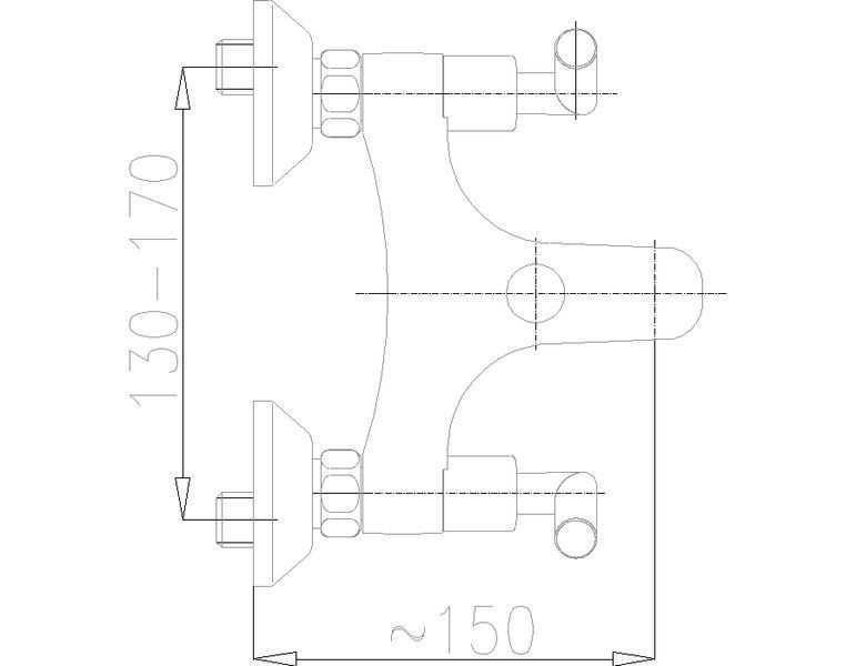 Змішувач для ванни Armatura (KFA) Harmonic 344-020-00 (хром) 106217 фото