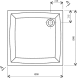 Душевой поддон Ravak Perseus-100x100 EX (A02AA01310) квадратный 2487 фото 3