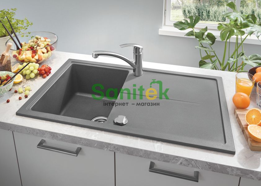 Гранітна мийка Grohe K400 86x50 (31640AT0) сірий граніт 277160 фото
