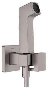 Гігієнічний душовий набір Hansgrohe Bidette E EcoSmart+ 29231340 (Brushed Black Chrome) 961160 фото