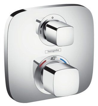 Змішувач для душу Hansgrohe Ecostat E 15707000 прихованого монтажу з термостатом (хром) 124892 фото